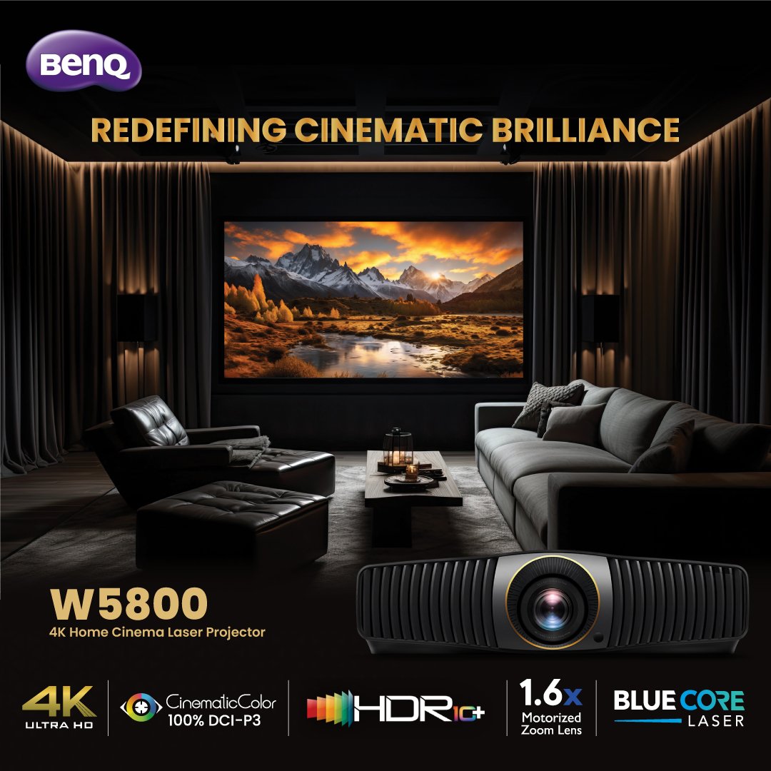 BenQ Launches its Flagship Home Cinema Projector W5800