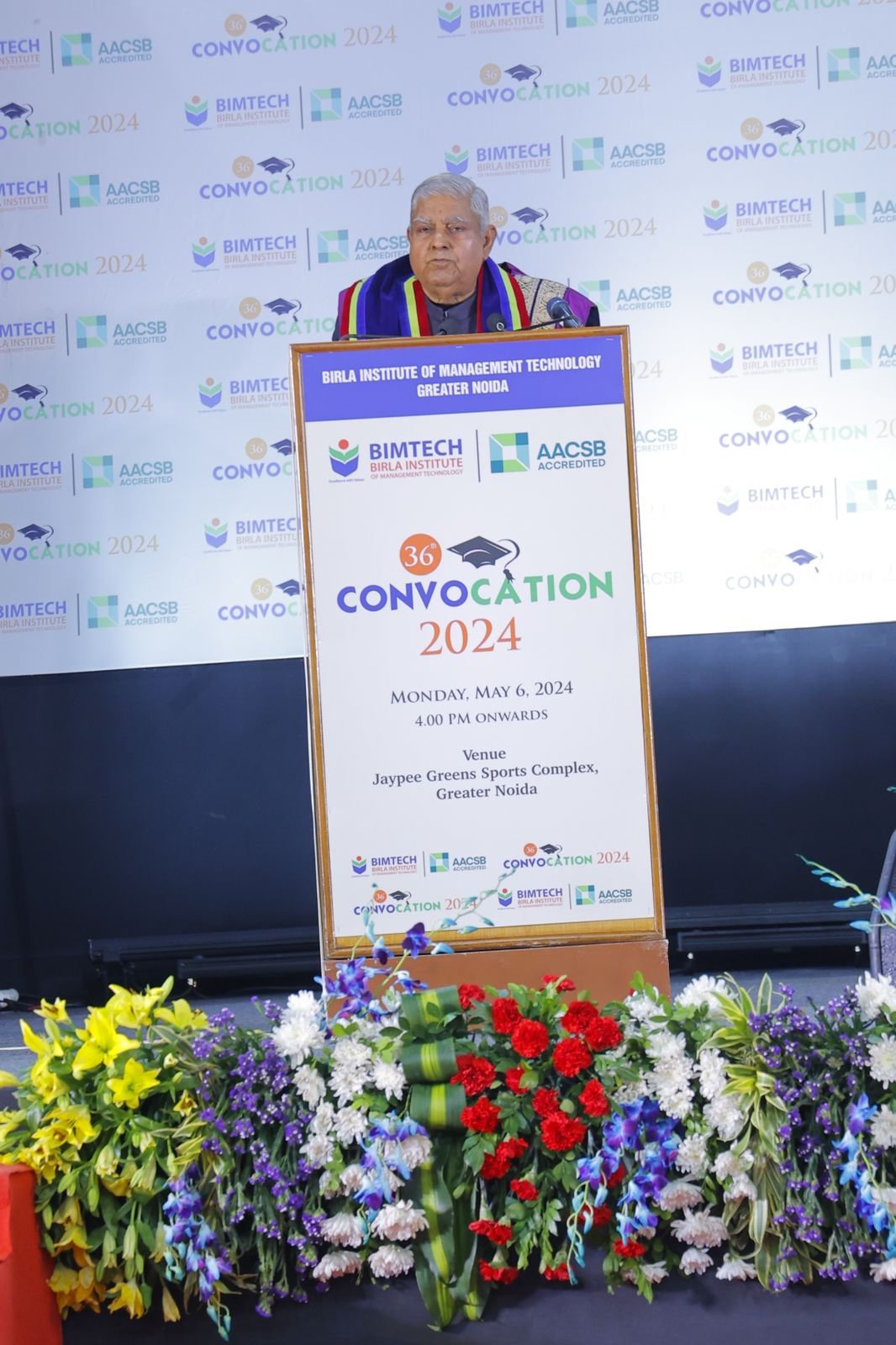 Vice-President of India Shri Jagdeep Dhankhar Inspires Graduates at BIMTECH’s 36th Convocation