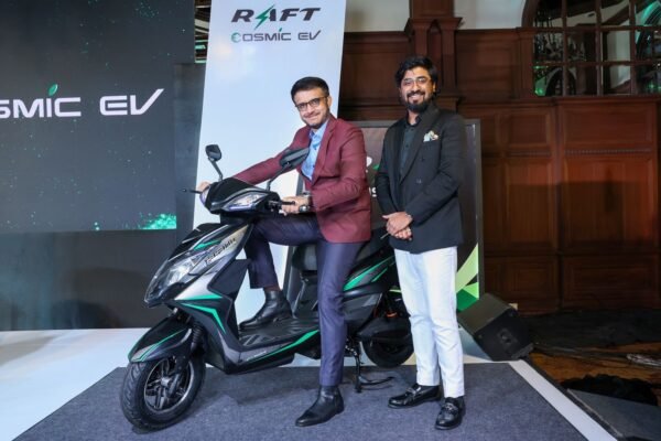 Raft Cosmic EV proudly announces Sourav Ganguly as its brand ambassador on World EV Day