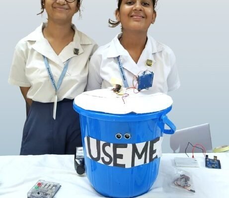 Mahadevi Birla Students Tackle Kolkata's Litter Crisis with Smart Dustbin Solution