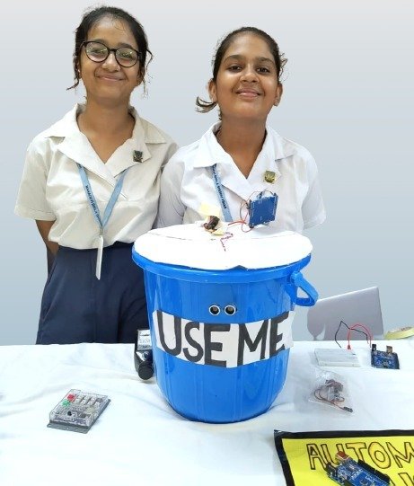 Mahadevi Birla Students Tackle Kolkata's Litter Crisis with Smart Dustbin Solution