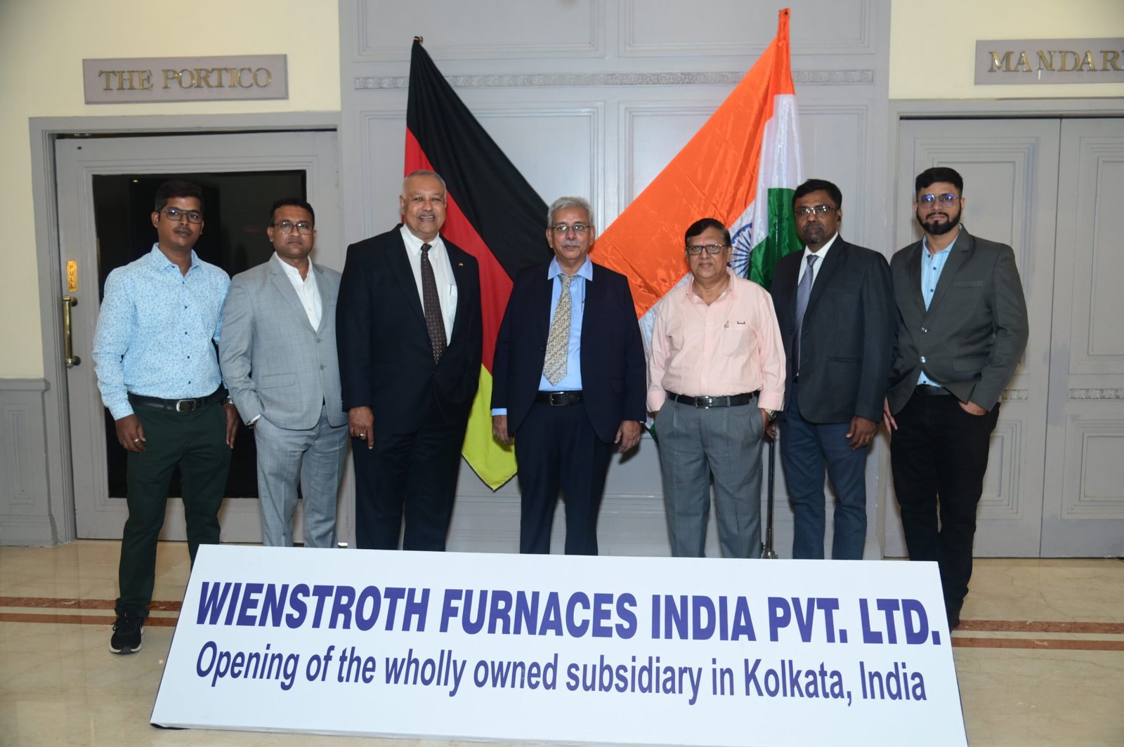 Minister Shashi Panja warmly welcomes Wienstroth Furnaces India on the launch of Indian subsidiary in Kolkata, West Bengal