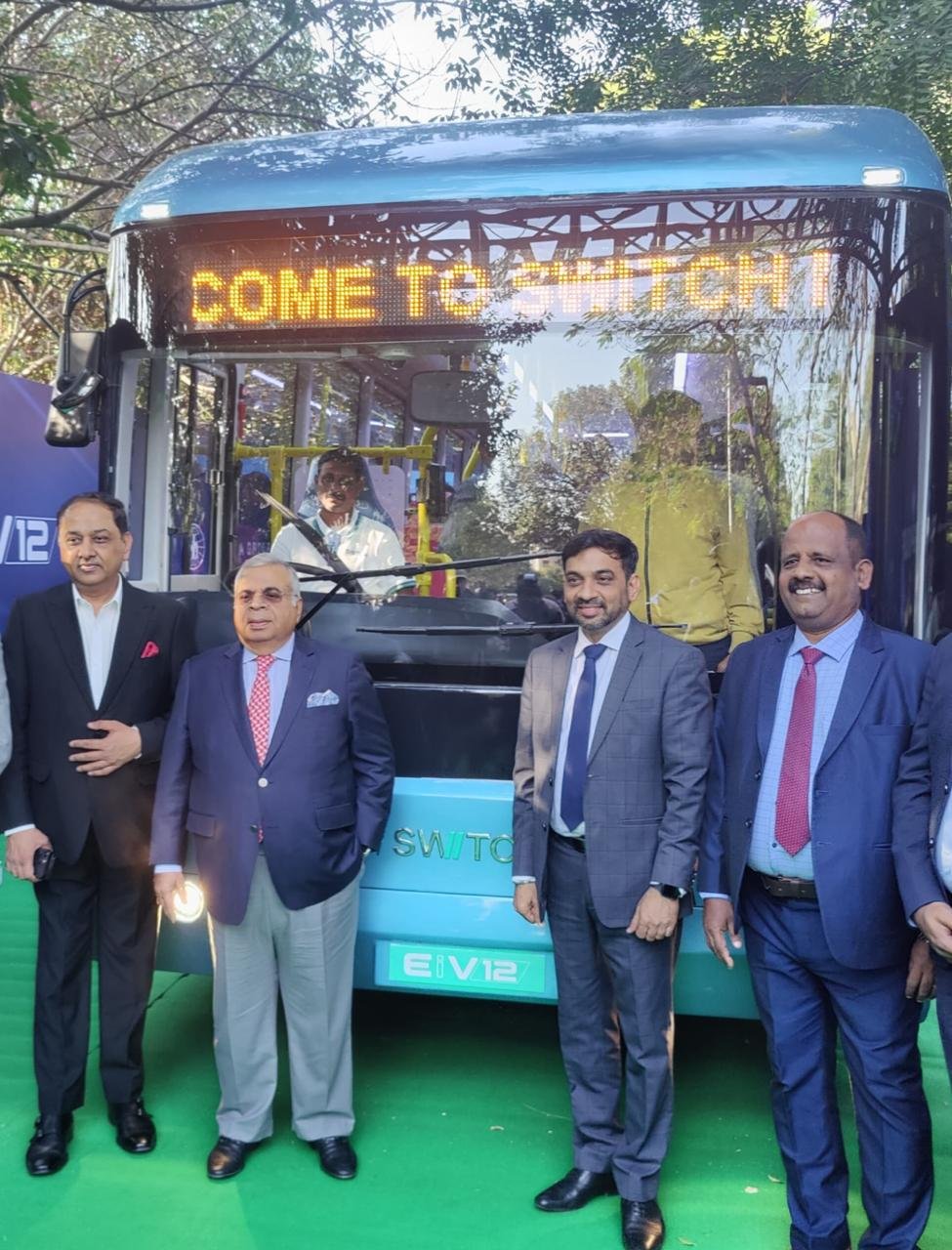 Nitin Gadkari officially unveils the new line up of SWITCH electric buses for India and the world