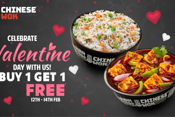 Double the Love This Valentine’s Week with Chinese Wok’s Buy One Get One Offer!