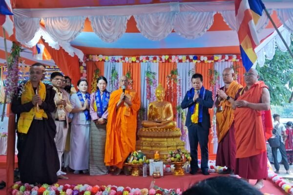 Monks spread a message of peace