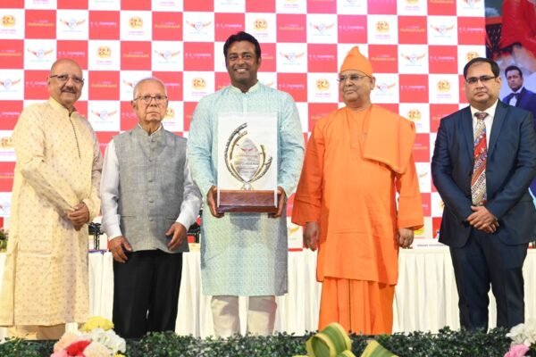 Leander Paes was conferred with the prestigious P C Chandra Puraskaar 2025
