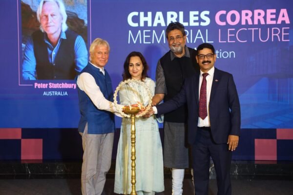 Peter Stutchbury delivers keynote at 8th Charles Correa Memorial Lecture hosted by Ambuja Neotia Peter Stutchbury delivers keynote at 8th Charles Correa Memorial Lecture hosted by Ambuja Neotia