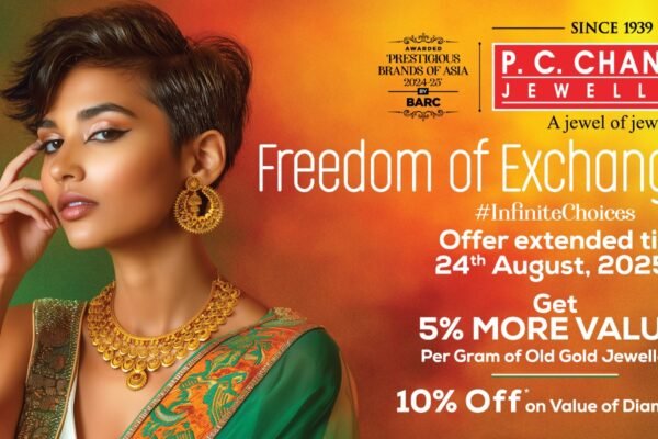 P.C. Chandra Jewellers Launches 'Freedom of Exchange' – Get 5% Extra Value Per Gram on Old Gold Exchange!