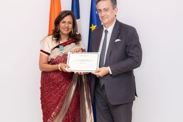 Mrs Sangita Jindal conferred French honour, Chevalier de l’Ordre des Arts et des Lettres