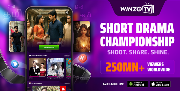 WinZO Launches the World’s First Global Short Drama Championship - Placing Indian Storytelling on the Global Stage