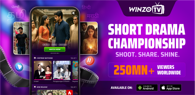 WinZO Launches the World’s First Global Short Drama Championship - Placing Indian Storytelling on the Global Stage