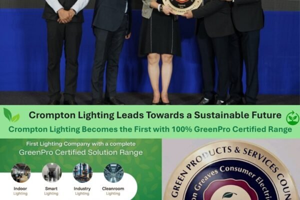 Crompton Becomes the First Lighting Company with a Complete GreenPro Certified Solution Range