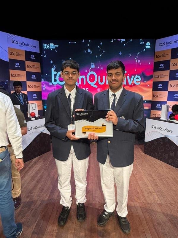 Sukrit Gupta and Sayudh Ray from Delhi Public School, New Town, Win the Kolkata Edition of TCS InQuizitive 2025
