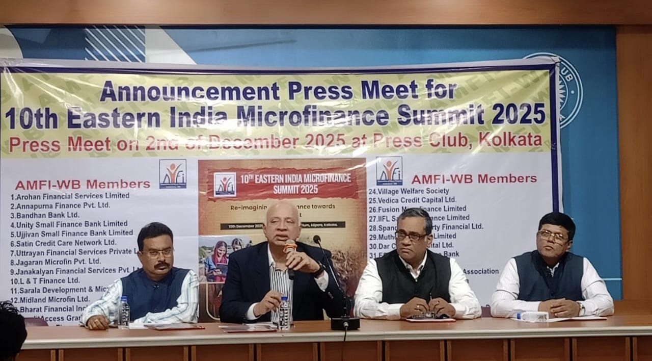 The 10th Eastern India Microfinance Summit 2025 is set to take place on December 10 at Dhono Dhanyo Auditorium, Kolkata