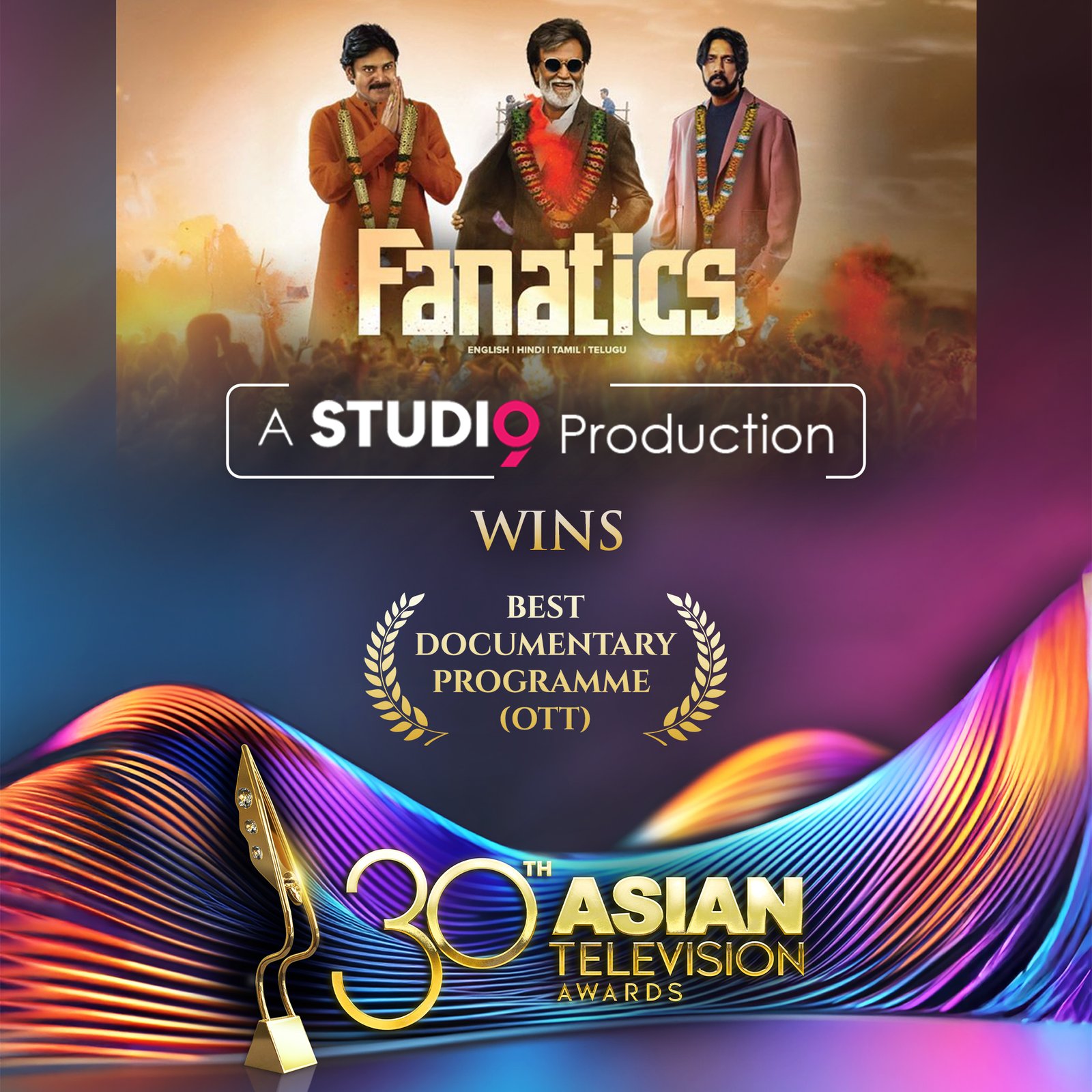 Studio9 Delivers India its First-Ever Documentary Win at the 30th Asian Television Awards 2025