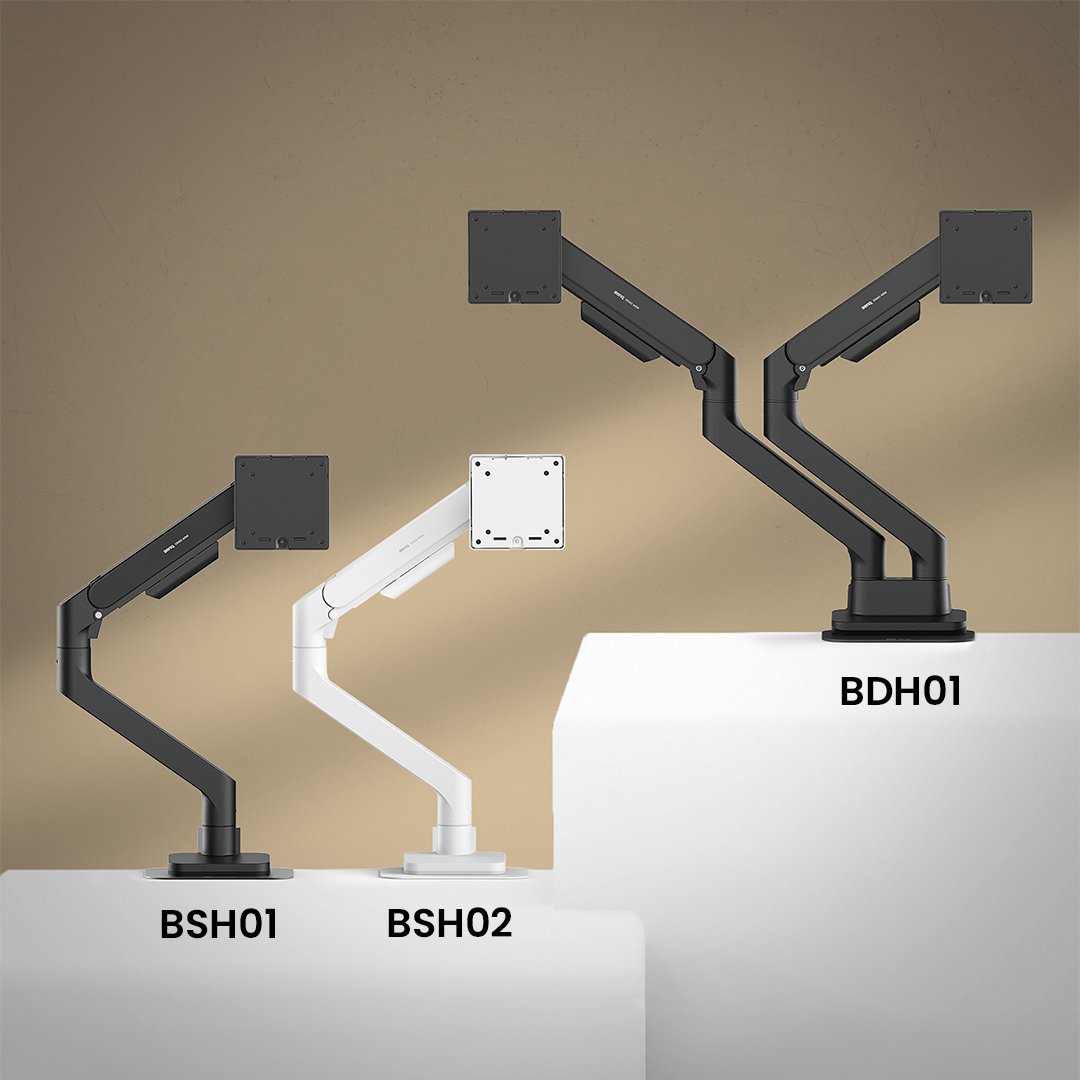 BenQ Launches BSH and BDH Monitor Arms: Premium Ergonomic Workspace Solutions Built by Trusted Monitor Experts