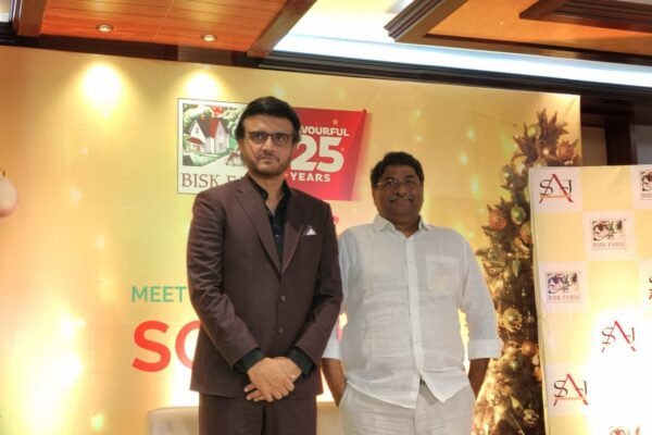 Bisk Farm organized an exclusive event 'Cake and Coffee with Sourav Ganguly' to honor loyal customers