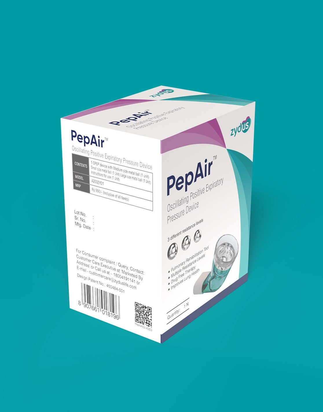 Zydus launches PEPAIRTM, a first in India, affordable, drug-free, handheld device for better respiratory health