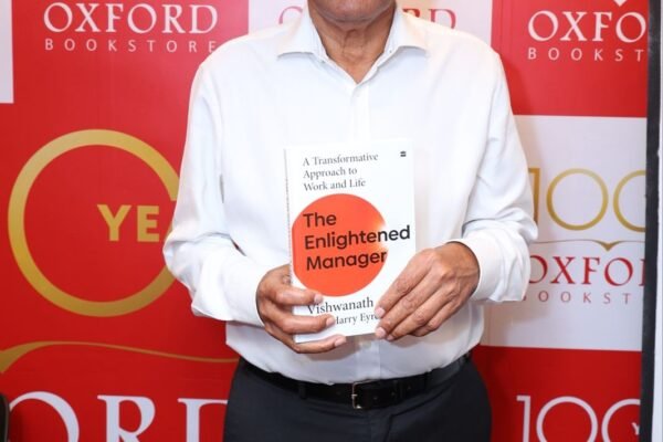 Vishwanath Alluri Unveils His book The Enlightened Manager at Oxford Bookstore