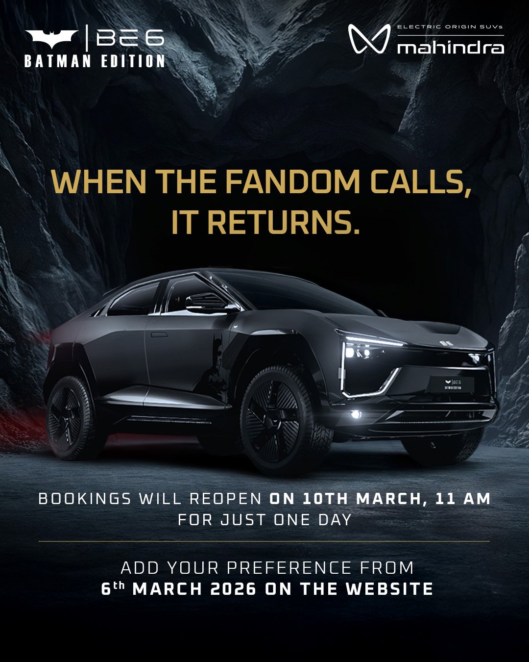 Fans Asked, Mahindra Listened: The BE 6 Batman Edition Returns