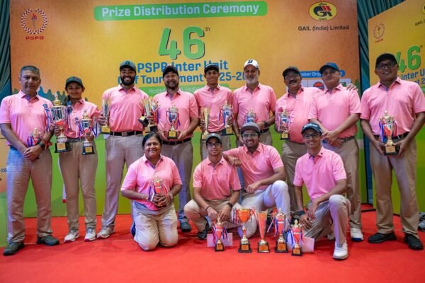 The 46th PSPB Inter-Unit Golf Tournament 2025–26 concluded at the prestigious Royal Calcutta Golf Club in Kolkata