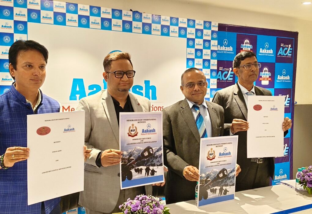 Aakash Educational Services Limited (AESL) Signs MoU with Indian Army to Support Personnel and Their Families