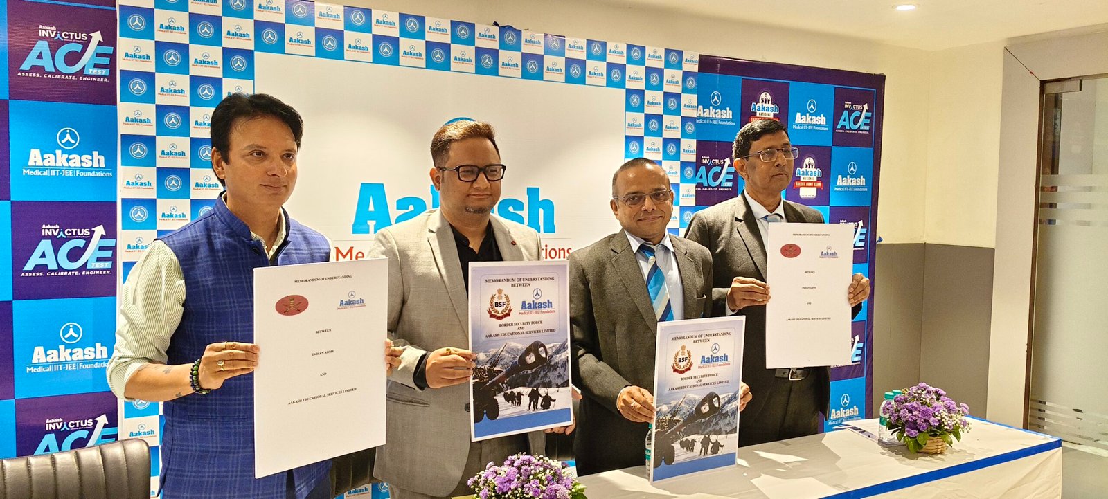 Aakash Educational Services Limited (AESL) Signs MoU with Indian Army to Support Personnel and Their Families
