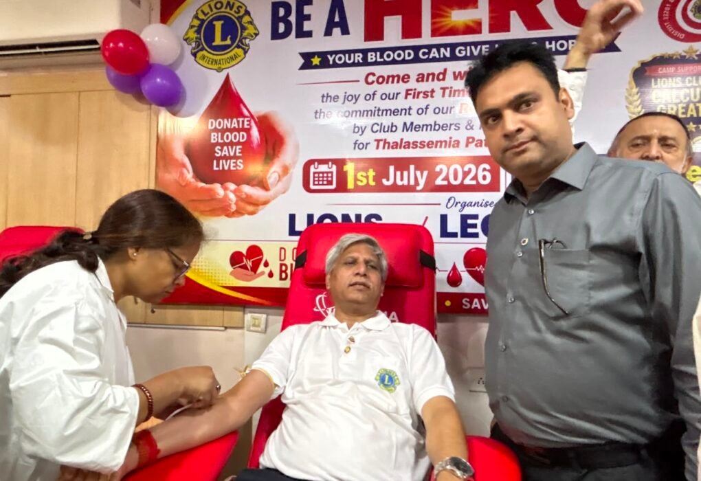 Blood Donation Drive by Lions & Leo District 322B1 Brings Lifeline Support for Thalassaemia Children