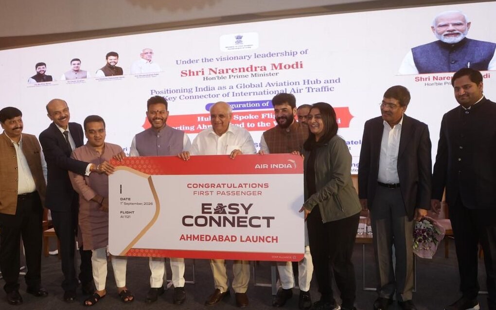 AIR INDIA LAUNCHES ‘EASY CONNECT’ FLIGHTS FROM AHMEDABAD, CONNECTING GUJARAT TO 26 GLOBAL DESTINATIONS